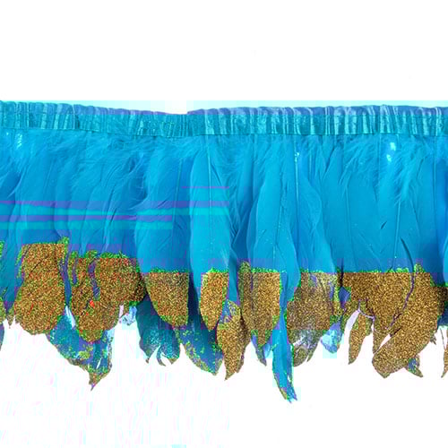 Goose Feather Strung 5.5-7in Value 1yd