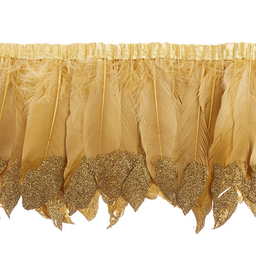 Goose Feather Strung 5.5-7in Value 1yd