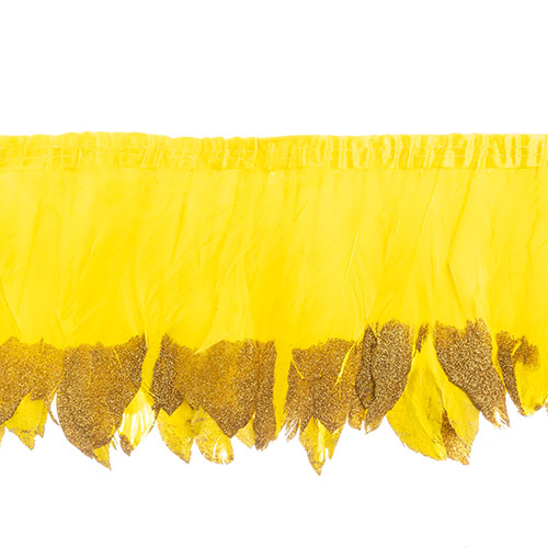 Goose Feather Strung 5.5-7in Value 1yd