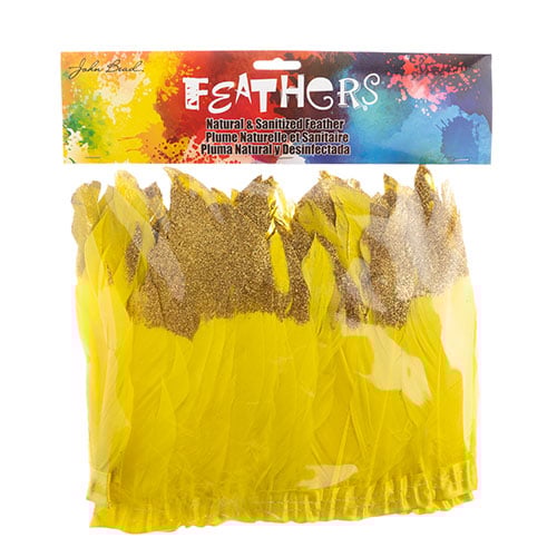 Goose Feather Strung 5.5-7in Value 1yd