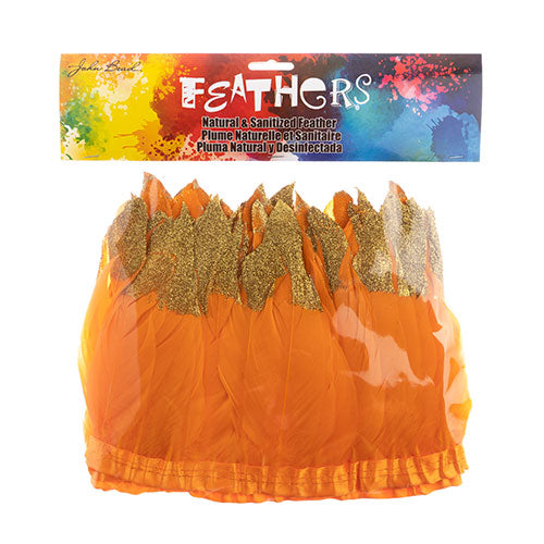 Goose Feather Strung 5.5-7in Value 1yd