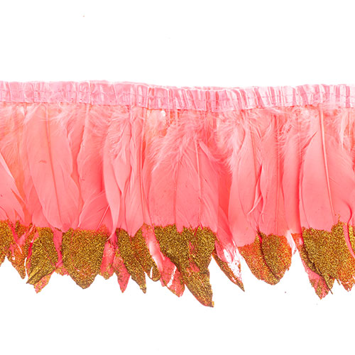 Goose Feather Strung 5.5-7in Value 1yd