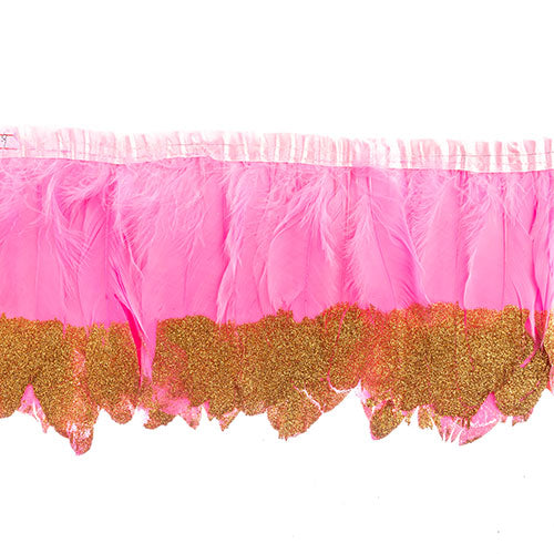 Goose Feather Strung 5.5-7in Value 1yd