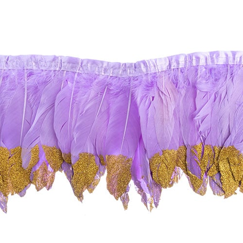 Goose Feather Strung 5.5-7in Value 1yd