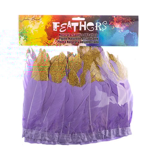 Goose Feather Strung 5.5-7in Value 1yd