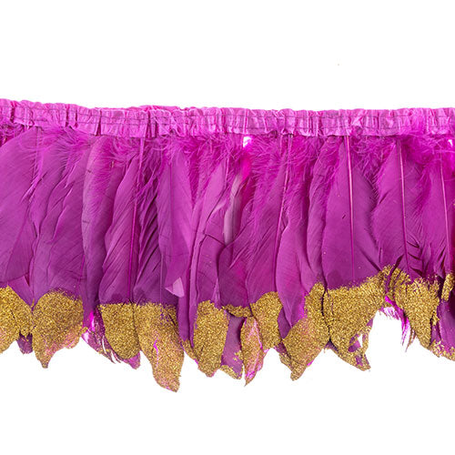 Goose Feather Strung 5.5-7in Value 1yd