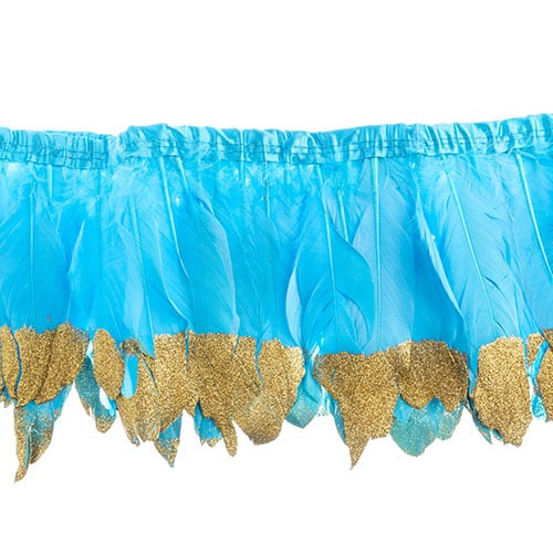 Goose Feather Strung 5.5-7in Value 1yd