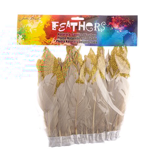 Goose Feather Strung 5.5-7in Value 1yd