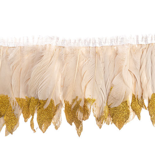 Goose Feather Strung 5.5-7in Value 1yd