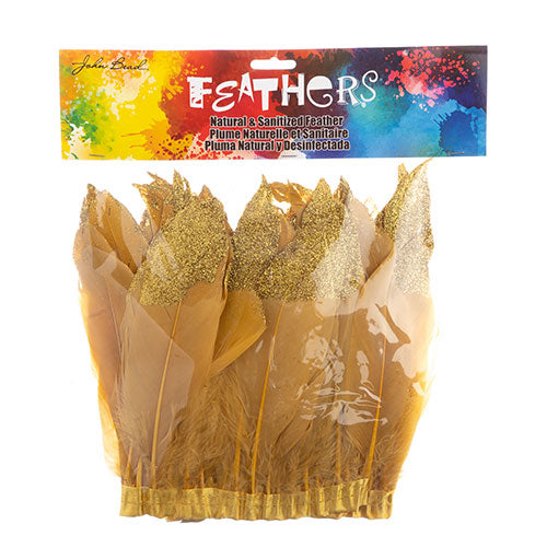 Goose Feather Strung 5.5-7in Value 1yd