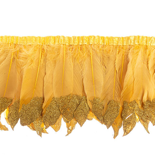 Goose Feather Strung 5.5-7in Value 1yd