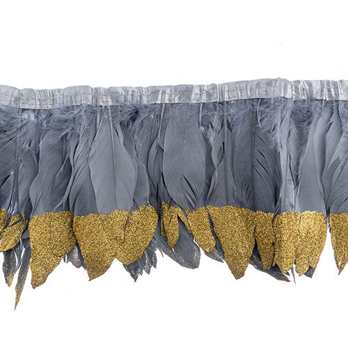 Goose Feather Strung 5.5-7in Value 1yd