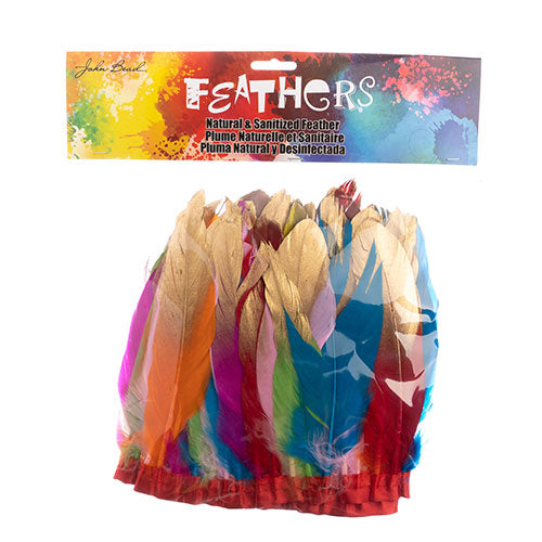 Goose Feather Strung 5.5-7in Value 1yd