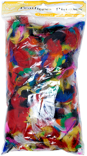 Marabou Feathers Approx. 4-6in Multi ( Approx 100g)