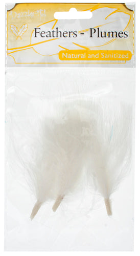Hat Trim Marabou 10cm White