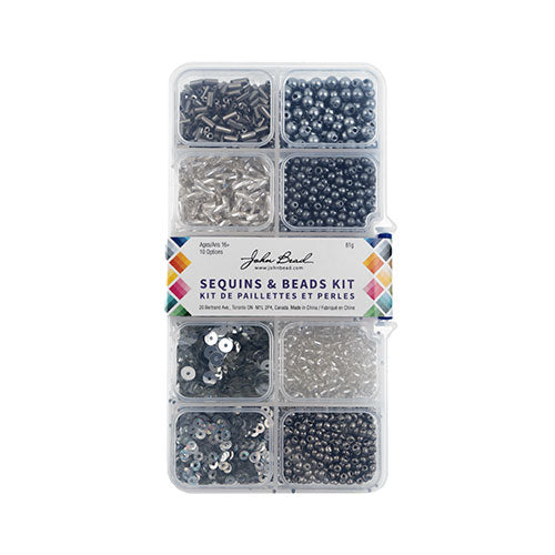 Sequins And Beads Kit Approx 81g Mix 10 Types - Cosplay Supplies Inc