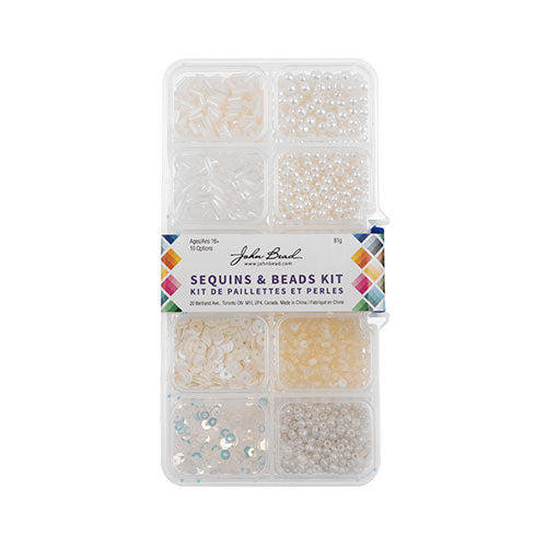 Sequins And Beads Kit Approx 81g Mix 10 Types