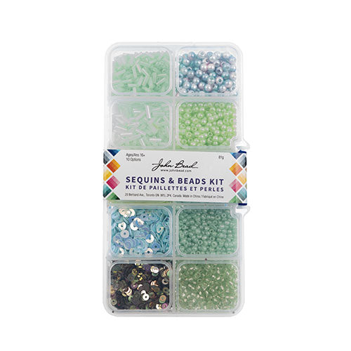 Sequins And Beads Kit Approx 81g Mix 10 Types - Cosplay Supplies Inc