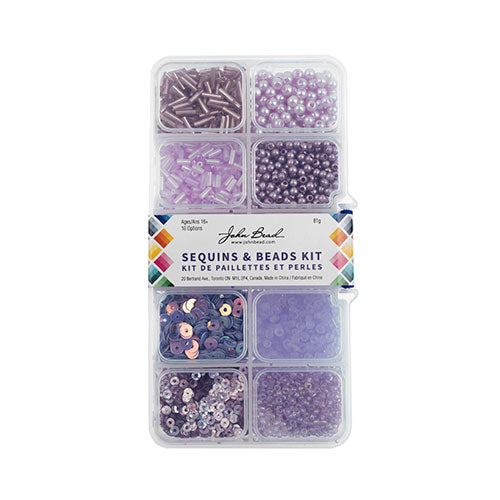 Sequins And Beads Kit Approx 81g Mix 10 Types - Cosplay Supplies Inc