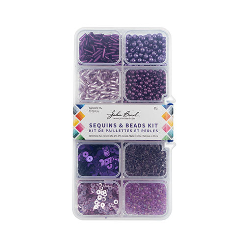 Sequins And Beads Kit Approx 81g Mix 10 Types - Cosplay Supplies Inc