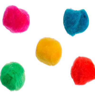 Pom Beads 1 Inch Assorted Neon