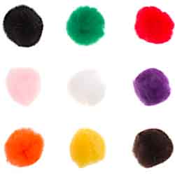 Pom Poms 1in - Cosplay Supplies Inc