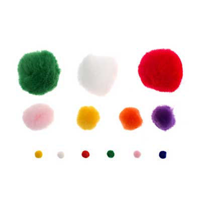 Pom Poms Mixed Bag - Cosplay Supplies Inc