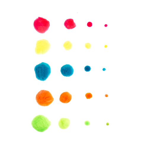 Pom Poms Mixed Bag - Cosplay Supplies Inc