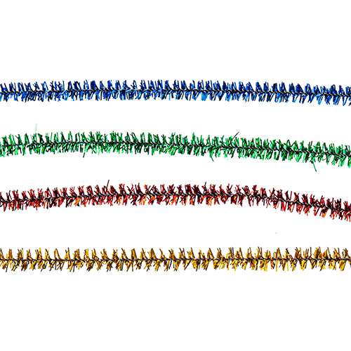 Chenille Glitter/Tinsel Stem 6mm x 12in - Cosplay Supplies Inc