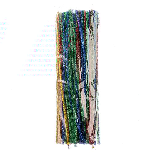 Chenille Glitter/Tinsel Stem 6mm x 12in 