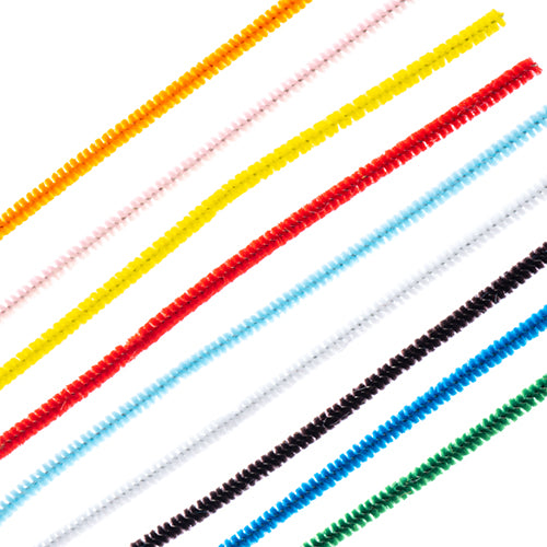 Chenille Stems Multi 4mm x 6 Inches