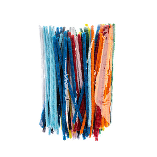 Chenille Stems Multi 4mm x 6 Inches