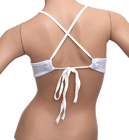 Tieback Bra - White
