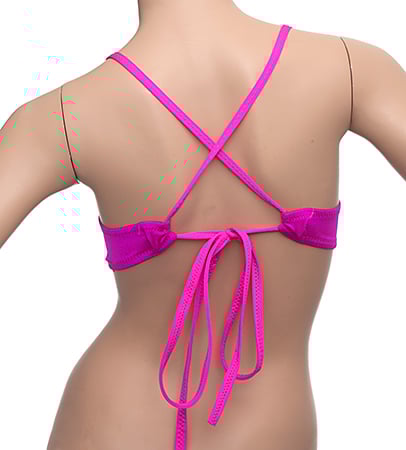 Tieback Bra - Fuchsia