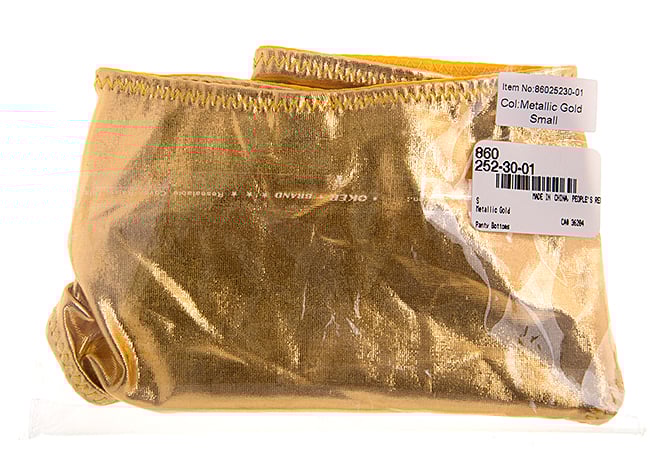 Panty Bottom - Metallic Gold