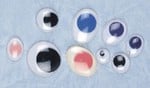 Googly Eyes Paste-On Approx. 8.58g Assorted Colors And Sizes