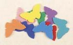 Foam Shape Butterfly Multi