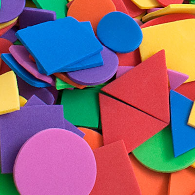 EVA Foam Shapes 1/2lb Tub Assorted Sizes & Colors - Cosplay Supplies Inc