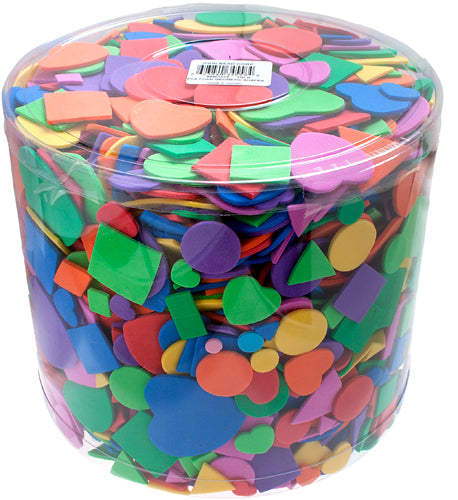 EVA Foam Shapes 1/2lb Tub Assorted Sizes & Colors