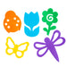 EVA Foam Bugs & Flowers 1/2lb Tub Assorted Sizes & Colors - Cosplay Supplies Inc