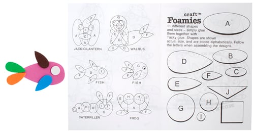 Foamies Craft Shapes Assorted Colors