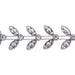 Rhinestone Banding 1-Row Fancy Leaves SS11.5 Crystal/Silver - Cosplay Supplies Inc
