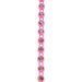 Crystal Lane Rhinestone Banding 1yd 1-Row SS12 Pink Casing/ Crystal Aurora Borealis