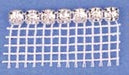 Czech Rhinestone Banding White Net (1Side) SS19 Crystal/Silver 1-Row