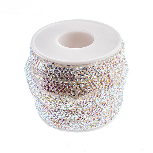 Resin Trim Hot Fix Crystal Crush 5m Crystal Aurora Borealis - Cosplay Supplies Inc