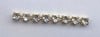 Czech Rhinestone Chain SS18 Raw Brass/Crystal