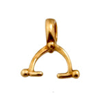 Bronze Bail For Side Holes 6mm W/ 5mm Loop - Cosplay Supplies Inc