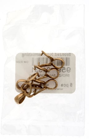 Bronze Bail Heart 7mm