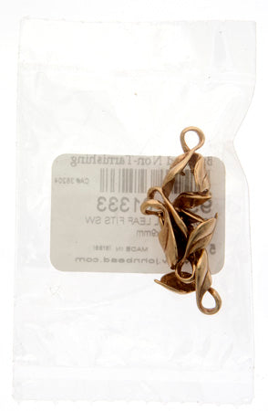 Bronze Bail Leaf Fits Swarovski 6000 18x9mm