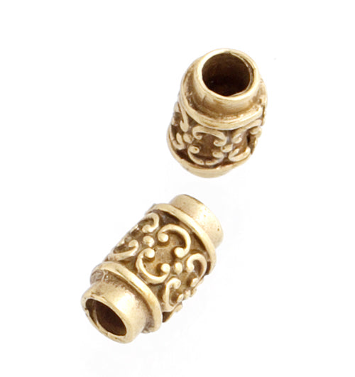 Bronze Tube 3/4 Design 8.5x3.5mm